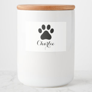 Comida Rótulo Personalizado de Impressão de Pata para Rec