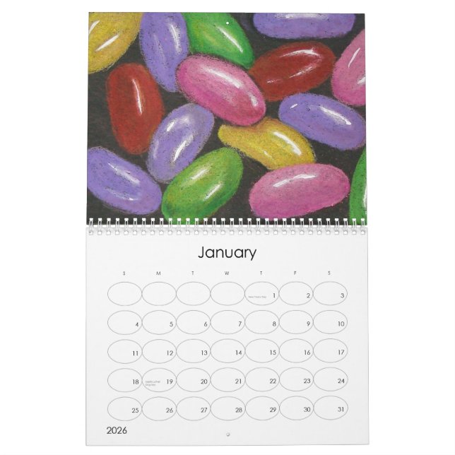 COMIDA: TRABALHOS DE ARTE: CALENDÁRIO 2011 (Jan 2026)