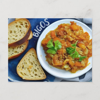 Comida tradicional polonesa, Cartão postal para a