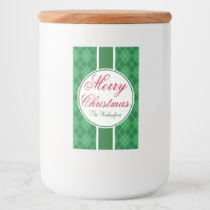 Comida verde festiva e conjunto de rótulo da bebid