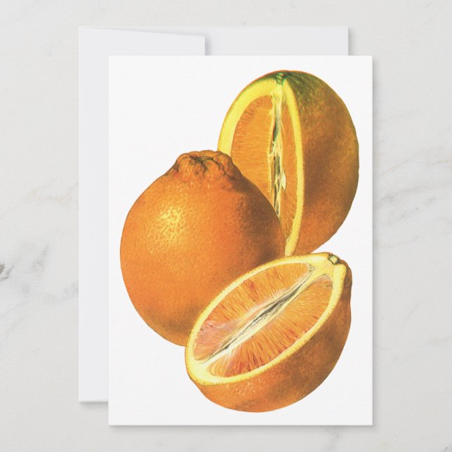 Comidas Vintage, Laranjas frescas e orgânicas Frut (Frente)