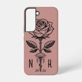 Commemorative Art Deco Rose Phone Case - Samsung