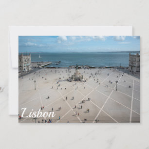 Commerce Square de cima em Lisboa, Portugal