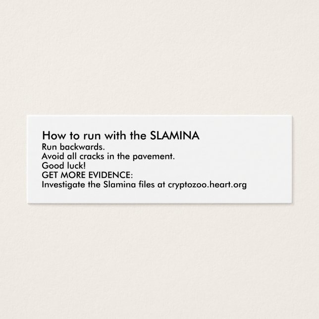 Como correr com a SLAMINA (Frente)