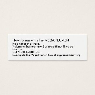 Como correr com o MEGA FLUMEN