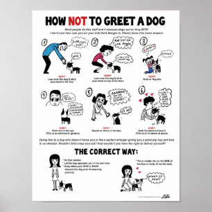 Como cumprimentar um poster do cão (11 x 14") -