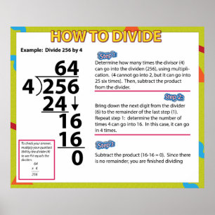 Como Dividir Poster de Matemática