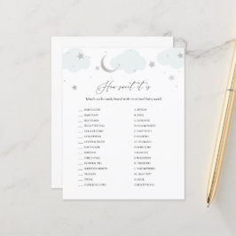 Como é doce o cartão de Chá de fraldas do Candy Ba