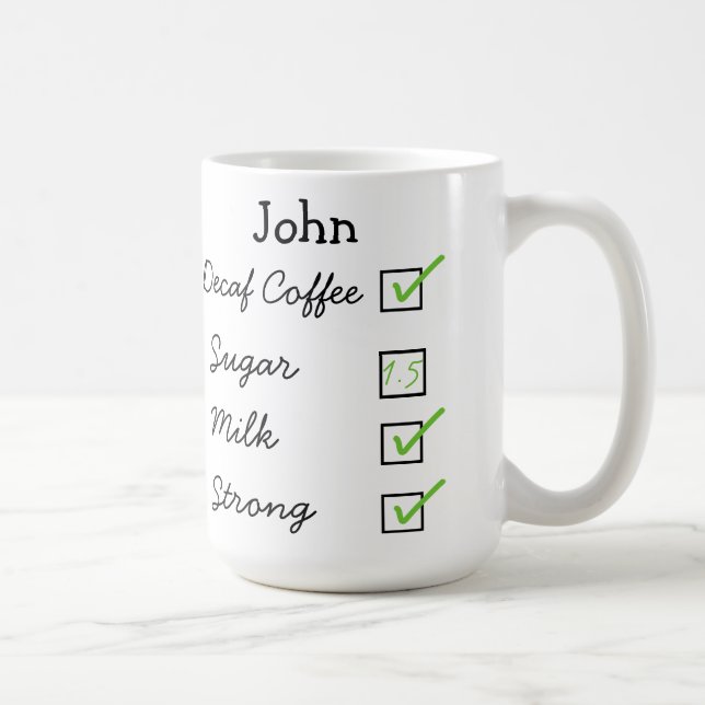 Como eu gosto de minha caneca personalizada café (Direita)