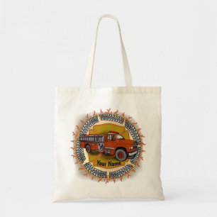 Como eu rolo Caminhão de bombeiros bolsa tote de b