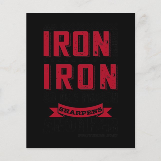 Como Ferro Arrefece Ferro, Então Uma Pessoa Agita (Frente)