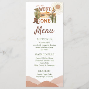 Como O Ocidente Era Um Menu De Cowboy Festa de ani