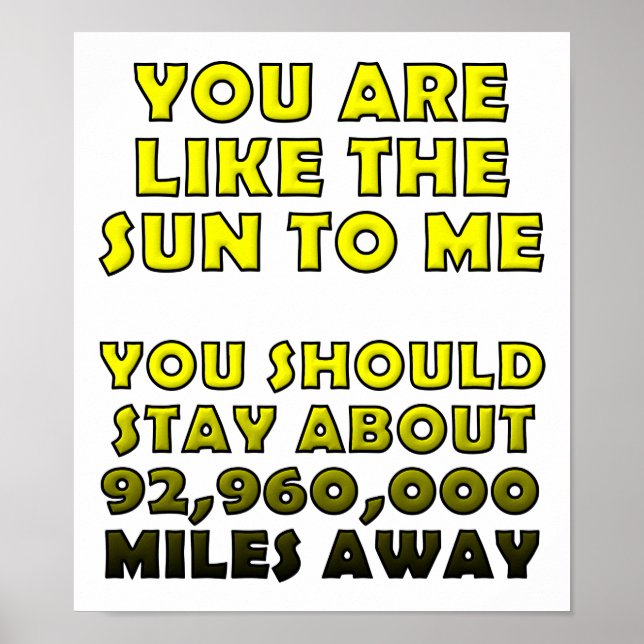 Como o Poster do Sol Engraçado (Frente)