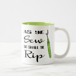 Como o YE Sew assim que deve YE rasga a caneca