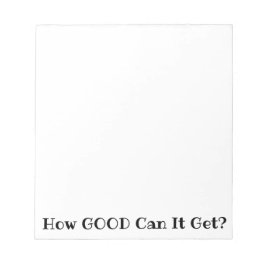 Como pode ficar bom? Bloco de notas