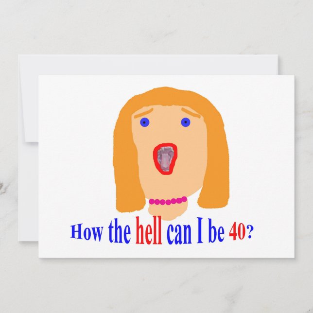 Como posso ter 40 anos? (Frente)