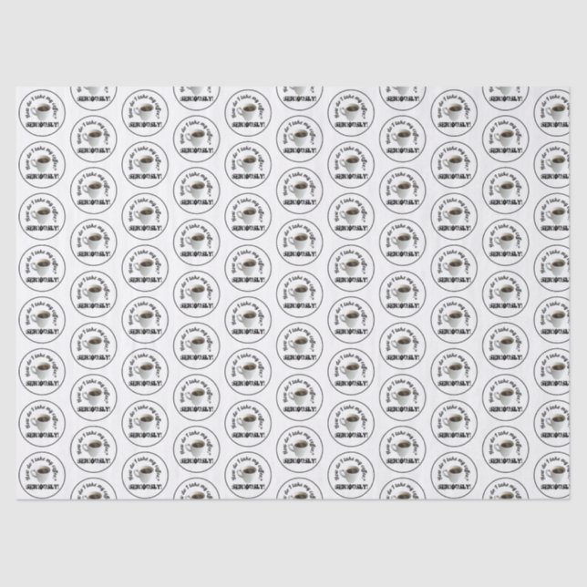 Como Tomo Meu Café? Papel de Seda (Frente )