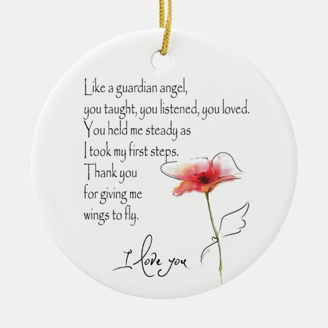 COMO UM ANJO GUARDIANO ORNAMENTO (Frente)