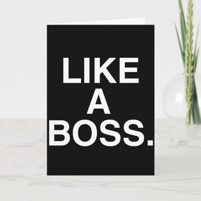 Como um cartão de chefe (Frente)