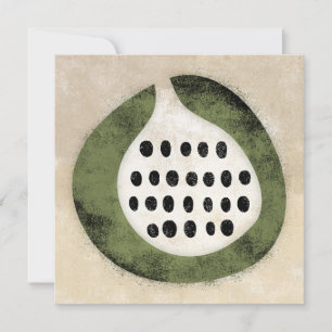 Como Um Fig Ou Um Cartão De Saudação Kiwi