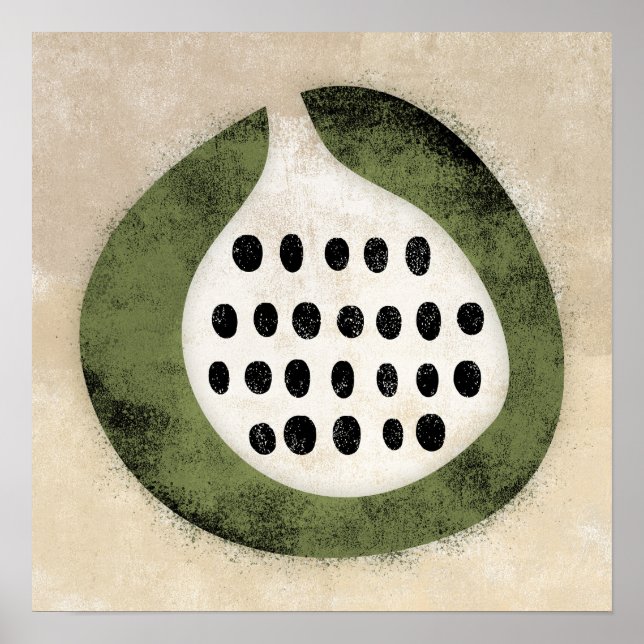 Como Um Fig Ou Uma Arte De Muro De Poster Kiwi (Frente)