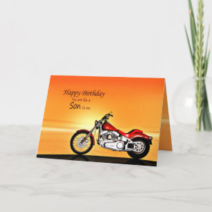 Como um filho, Motocicleta no cartão de aniversá
