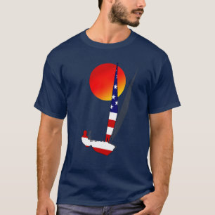 Como um raio camisetas dos marinheiros da regata