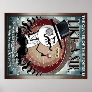 Como Um Senhor - Meme Poster