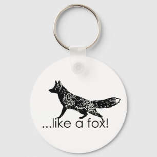Como uma raposa! Chaveiro