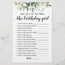 Como Você Conhece O Jogo Da Rapariga De Aniversári