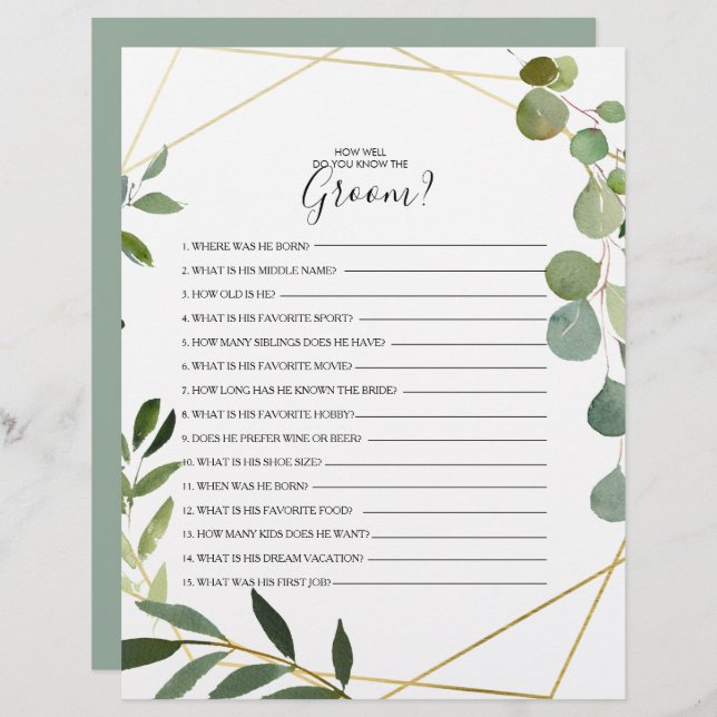 Como você sabe bem o jogo do Chá de panela do Groo (Frente/Verso)