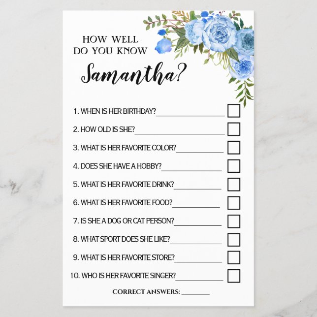 Como você sabe o cartão bilíngue da noiva? (Frente)