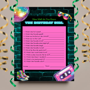 Como você sabe o jogo de aniversário do Neon Disco