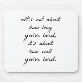 Como você viveu bem o mouse Pad
