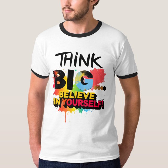 Comoda Camiseta Con Hermoso Mensaje Motivador (Frente)