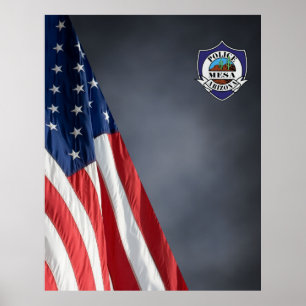 COMPACT POLICE PHOTO BACKDROP Agency Patch Poster