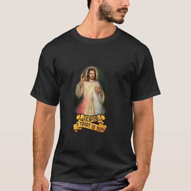 Compaixão Divino Católico para Camisa Devoteada (Frente)