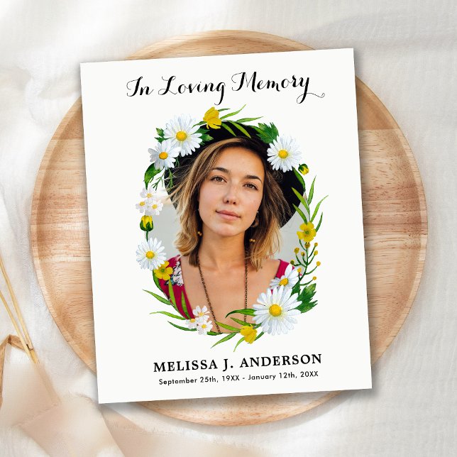 Compaixão Floral Orçamento Foto Funeral Obrigado (Criador carregado)