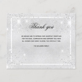 Compaixão orçamental prata brilha obrigado de foto