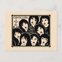 Compaixão Passe No Cartão Postal