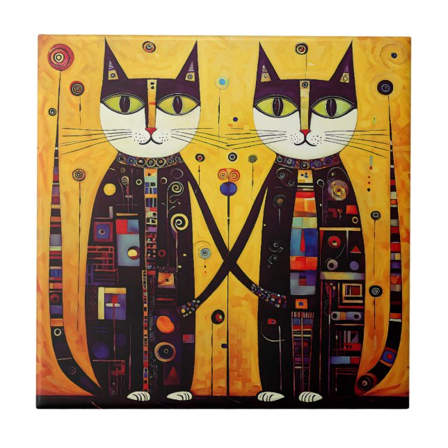 Companheiros de abstrato: Um conto de dois gatos (Frente)