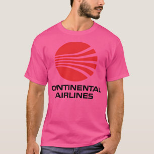 Companhias aéreas continentais - Camisa de Logotip