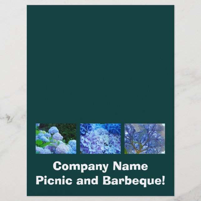 Company Picnic & Barbeque! Flyers Add Your Text (Frente)
