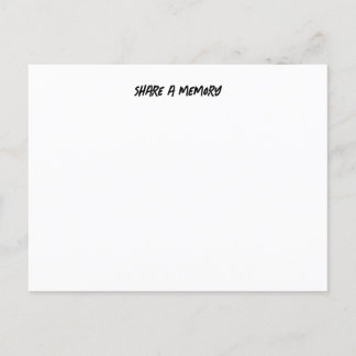 Compartilhar um cartão postal de memória
