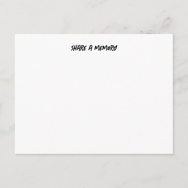 Compartilhar um cartão postal de memória (Frente)