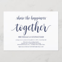 Compartilhe a felicidade Convites de Casamento Fur