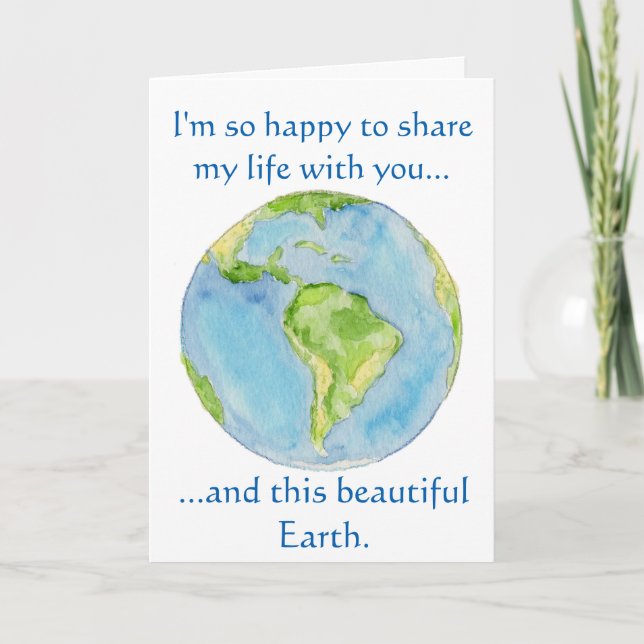 Compartilhe minha vida com seu cartão de aniversár (Frente)