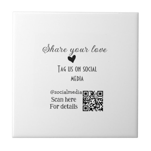 Compartilhe o código QR da verificação de amor e a (Frente)