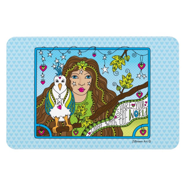 Compartilhe seu ímã flexível/leve 6" x 4" (Horizontal)