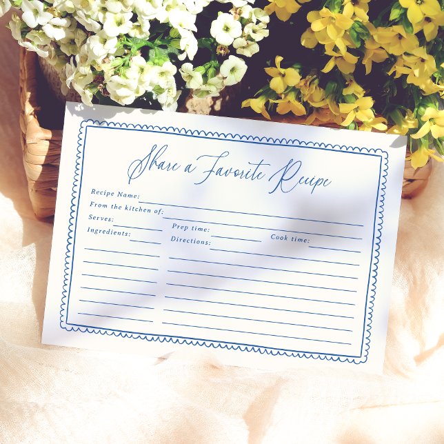 Compartilhe Um Chá de panela Desenho De Mão Úmica  (Card Front Mock-up)